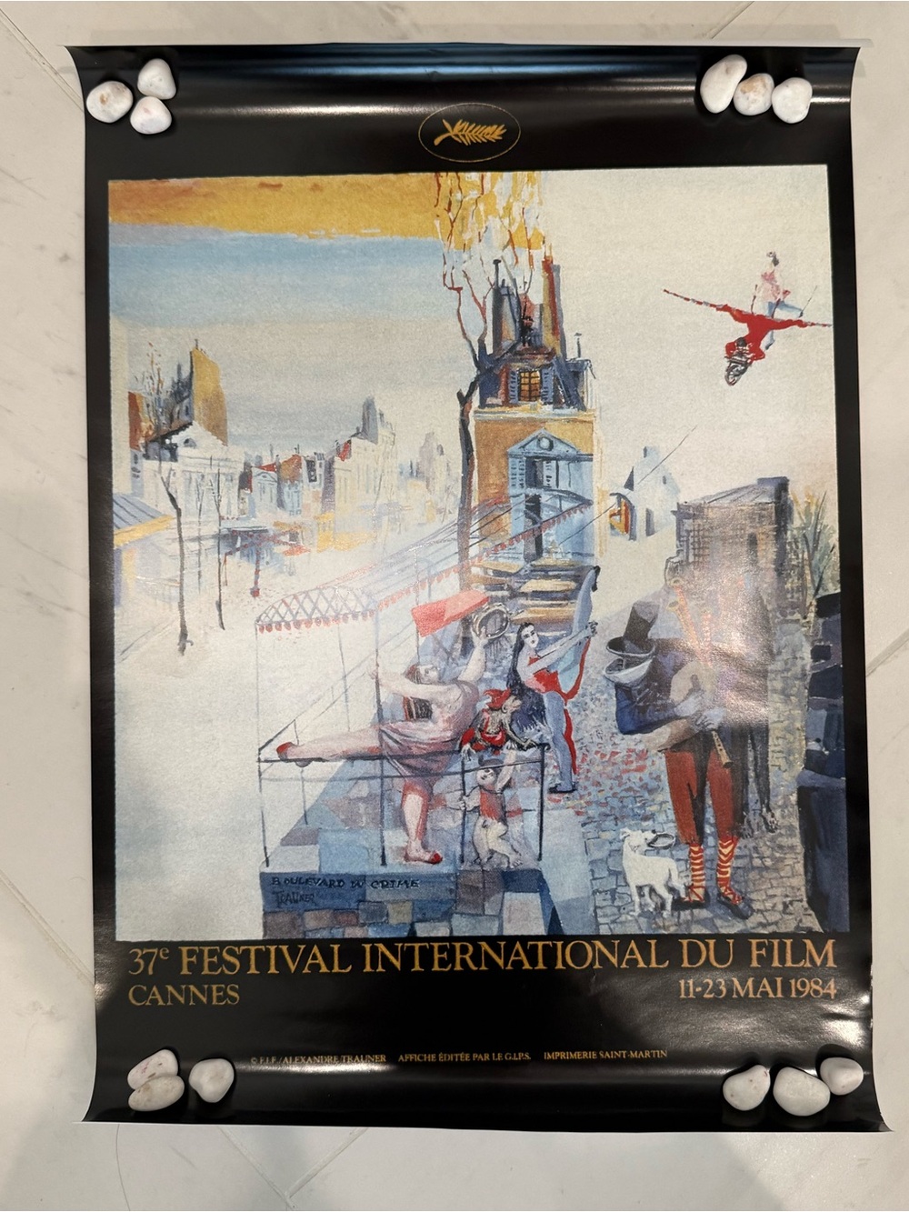 Cannes Film Festival-Issued Poster 1984 Commemorative Reprint